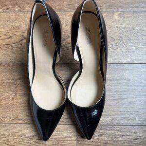 Michael Kors Black Patent Leather Hi-Heel Pumps